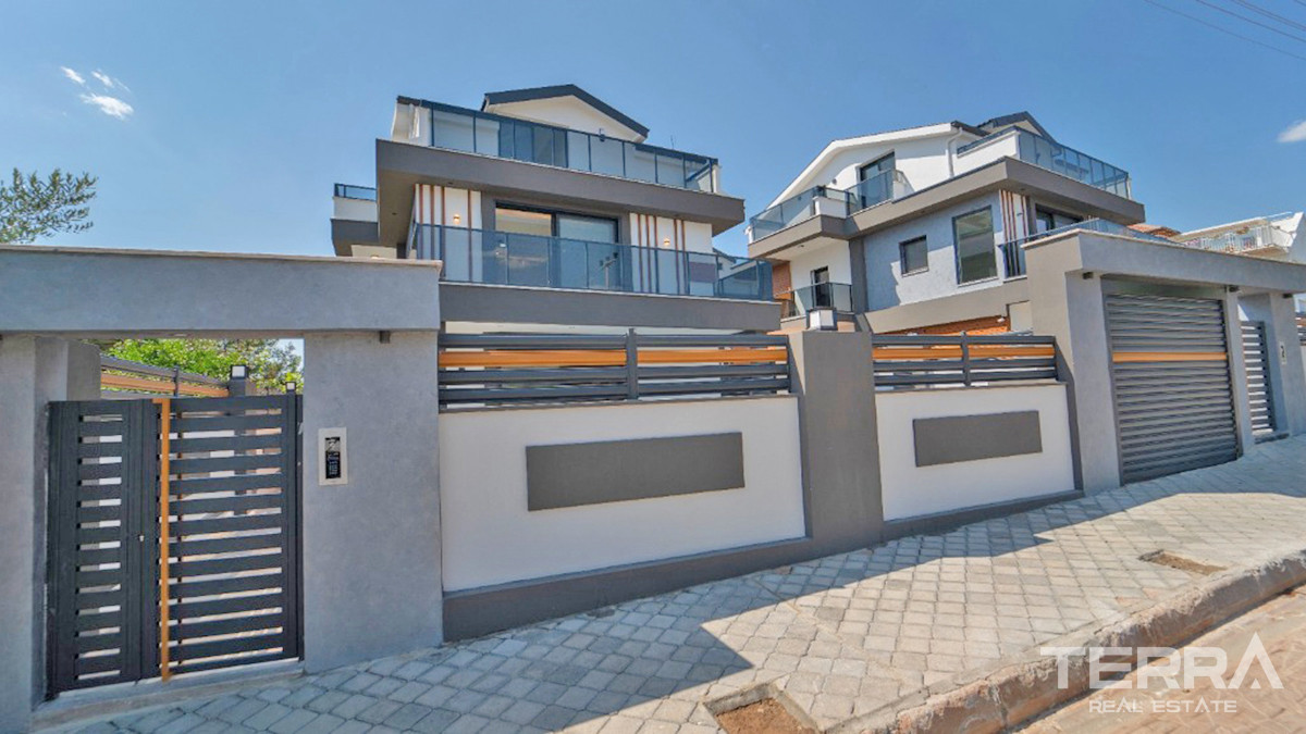 Modern Villas with Large Pool For Sale in Çiftlik Çaliş Fethiye - 55748