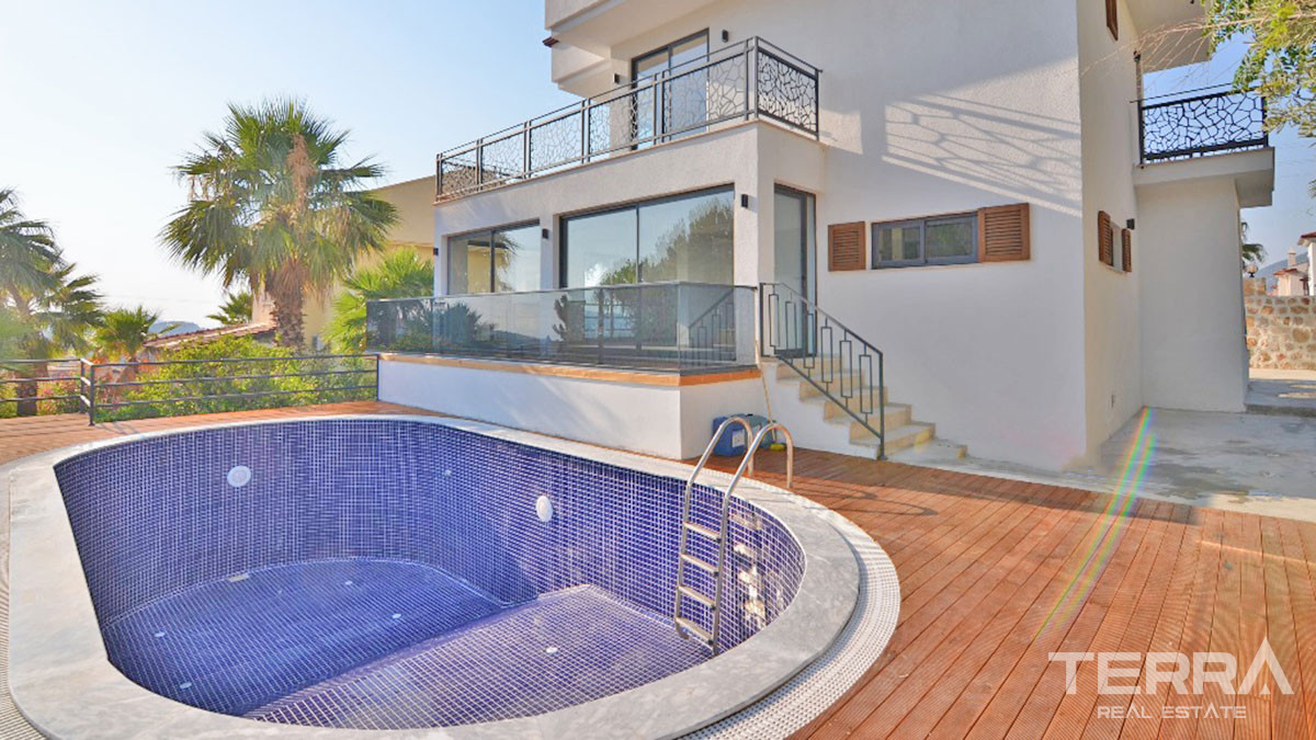 New Villa with an Outdoor & Indoor Pool for Sale in Ovacık Fethiye - 51399