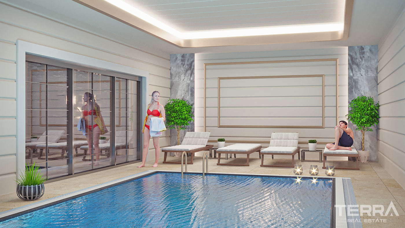 One Bed Flats for Sale in Alanya Mahmutlar Within Proximity to the Sea - 51534