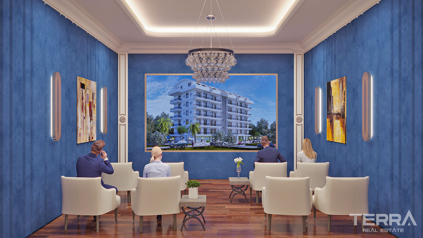 One Bed Flats for Sale in Alanya Mahmutlar Within Proximity to the Sea - 51536