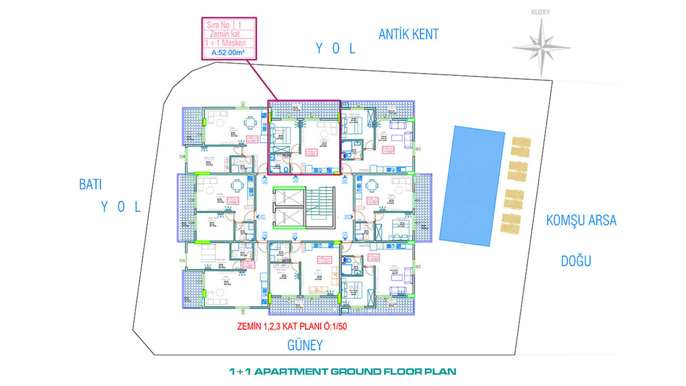 Alanya Mahmutlar'da Sahile Yakın Satılık Şık Daireler - 51704