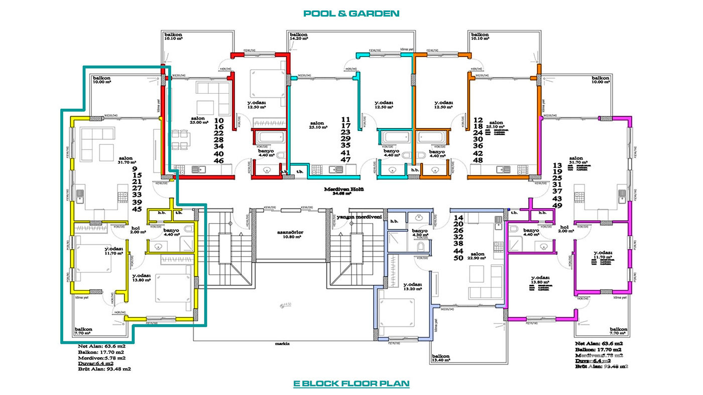 2 Bedroom Resale Flat in Olive Garden Complex in Alanya Avsallar - 52694