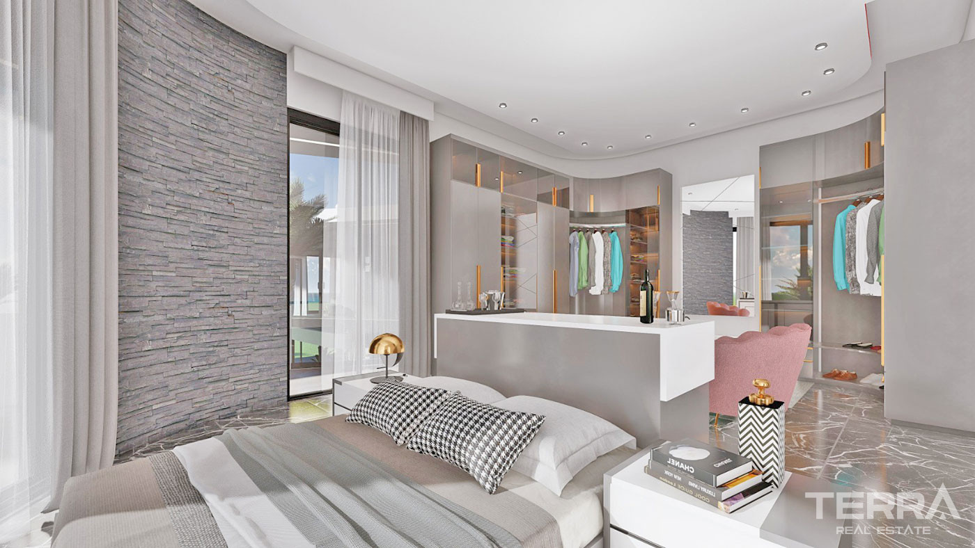 Villas Individuelles au Design Moderne Avec Vue Mer à Alanya Kargıcak - 51759