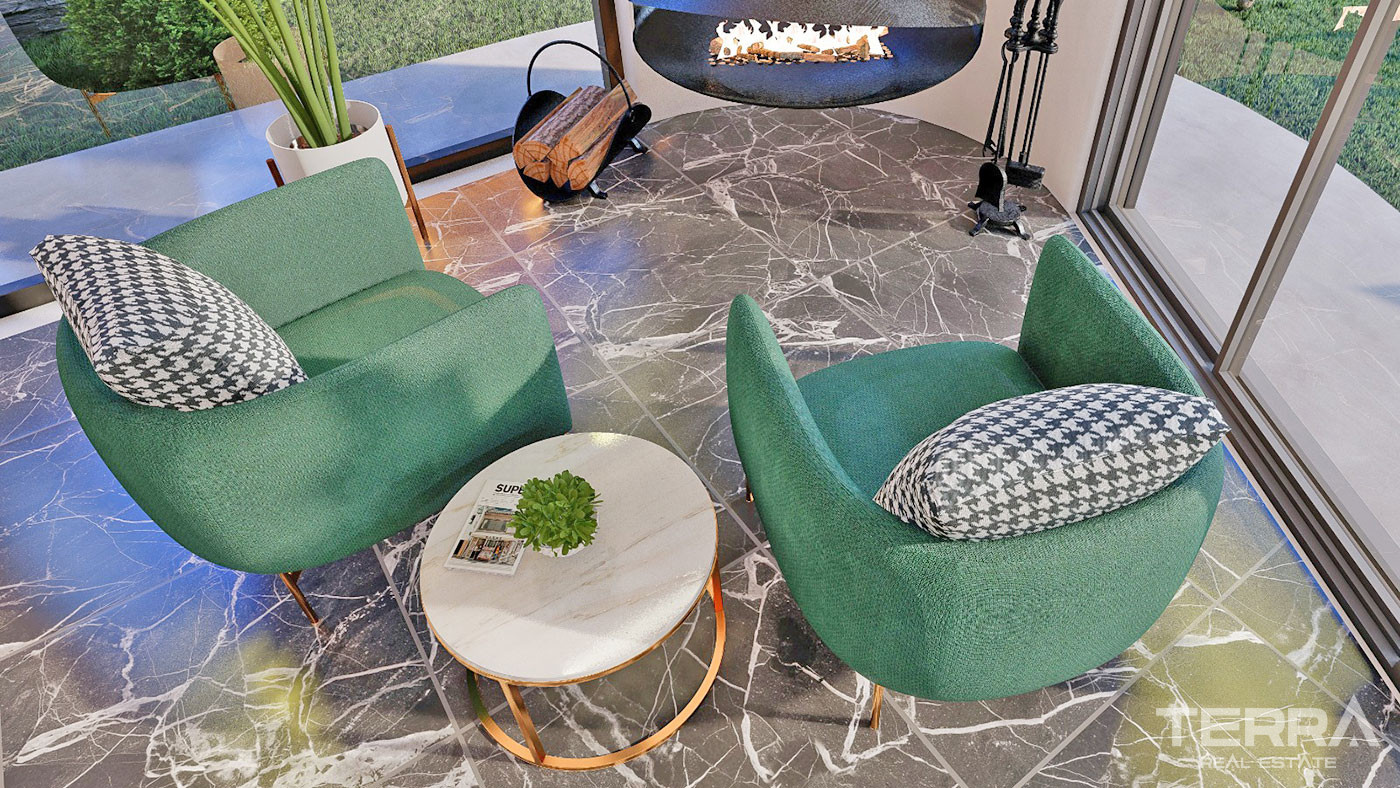 Villas Individuelles au Design Moderne Avec Vue Mer à Alanya Kargıcak - 51762