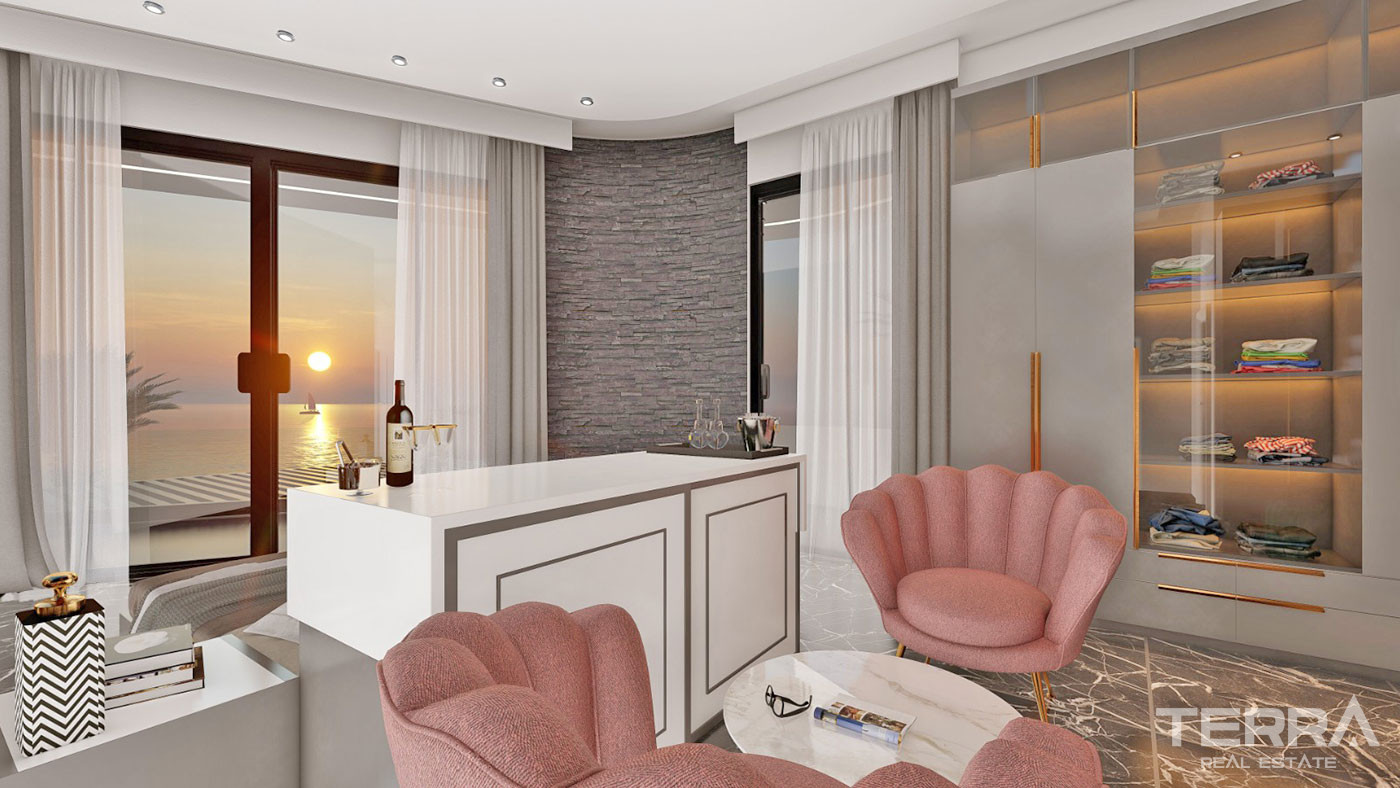 Villas Individuelles au Design Moderne Avec Vue Mer à Alanya Kargıcak - 51764