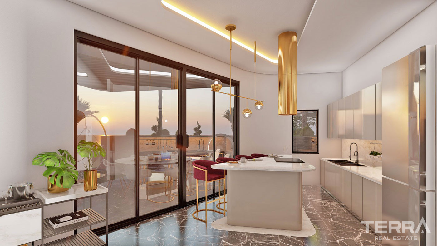 Villas Individuelles au Design Moderne Avec Vue Mer à Alanya Kargıcak - 51765