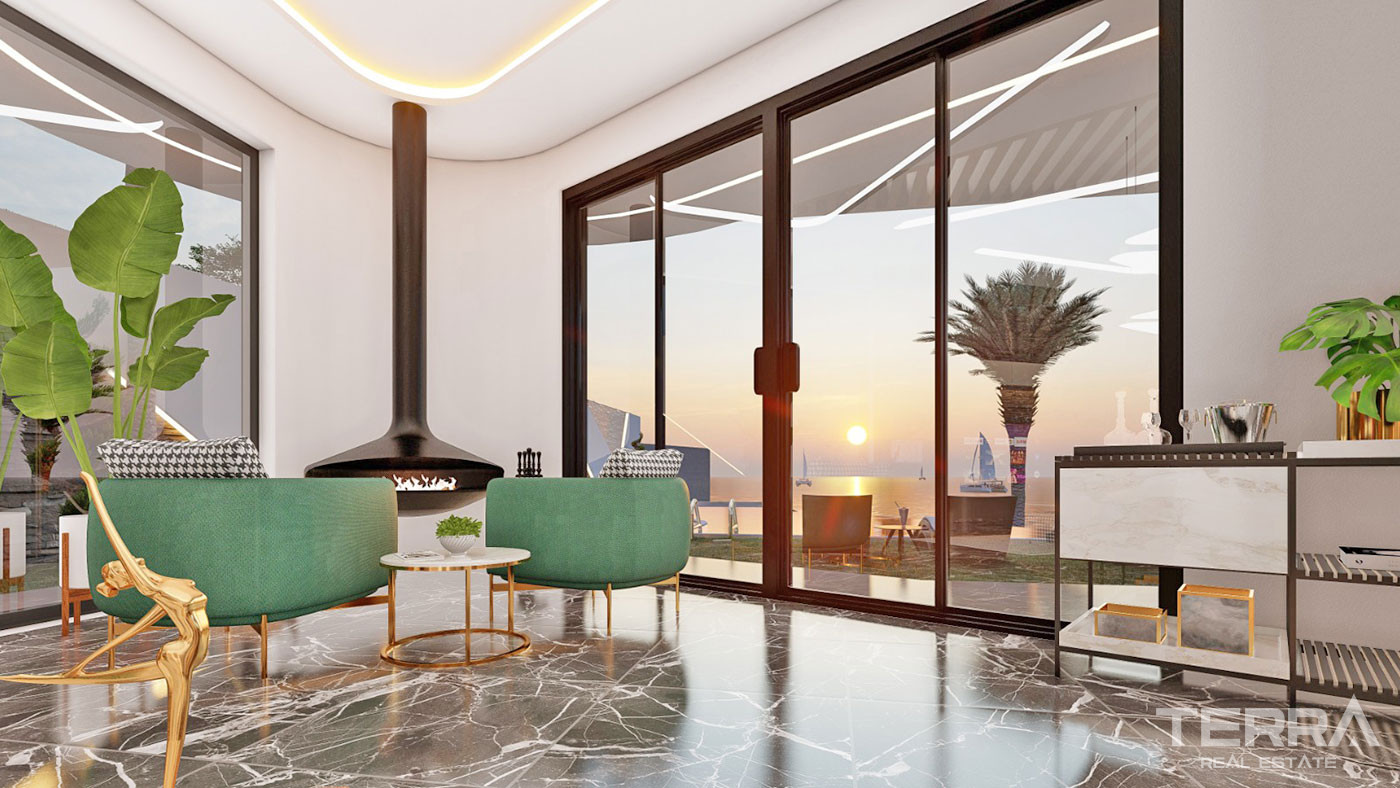 Villas Individuelles au Design Moderne Avec Vue Mer à Alanya Kargıcak - 51768