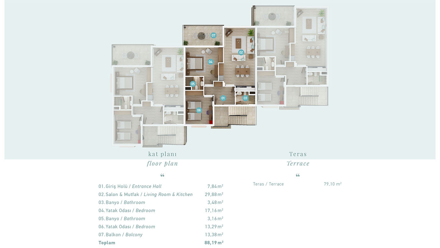 Ultra Luxury Apartments in Bodrum With Amazing Panoramic Sea View - 52275