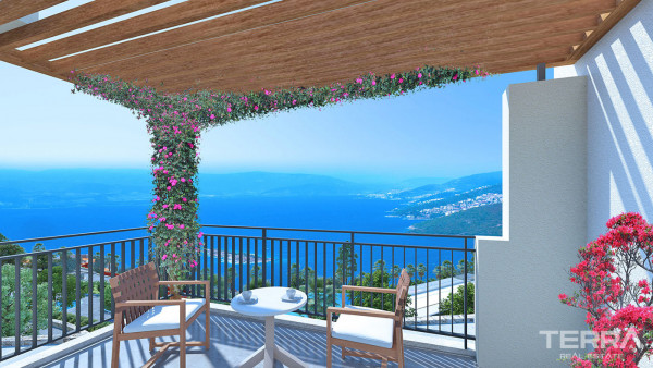 Ultra-Luxus-Apartments in Bodrum mit herrlichem Panoramablick auf das Meer