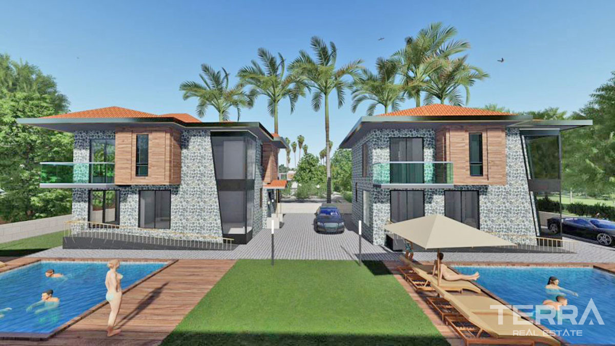 Bargain Villas with Private Garden & Swimming Pool in Üzümlü Fethiye - 51949