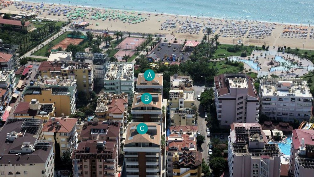 Direkt am Meer Wohnungen zum Verkauf in Cleopatra Strand in Alanya - 806