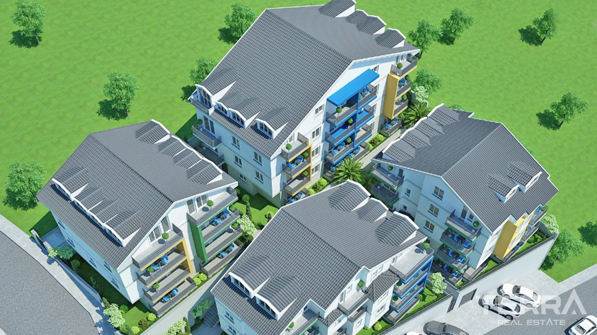 Bargain Apartments with Mountain View in Fethiye Taşyaka - 51954