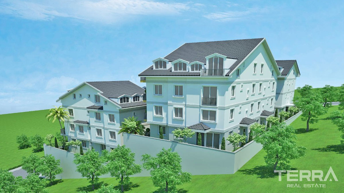 Bargain Apartments with Mountain View in Fethiye Taşyaka - 51955