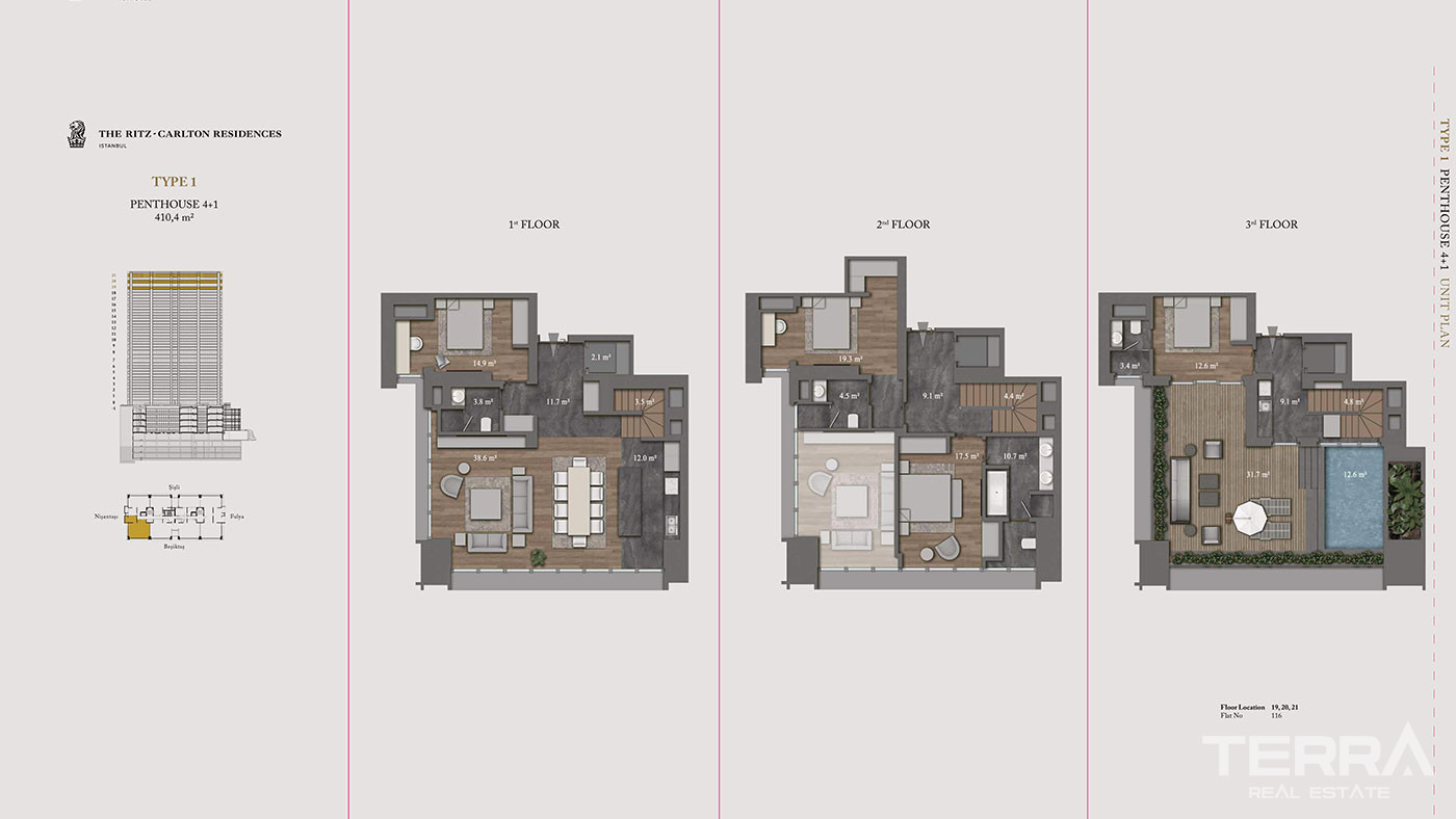 Şişli Apartments in One of the Most Exclusive Projects in Istanbul - 52093