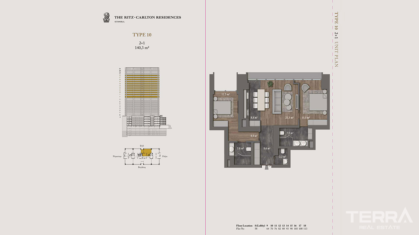Şişli Apartments in One of the Most Exclusive Projects in Istanbul - 52096