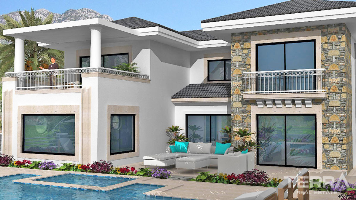 Mountain View Villa with Large Plot and Private Pool in Fethiye Üzümlü - 52102