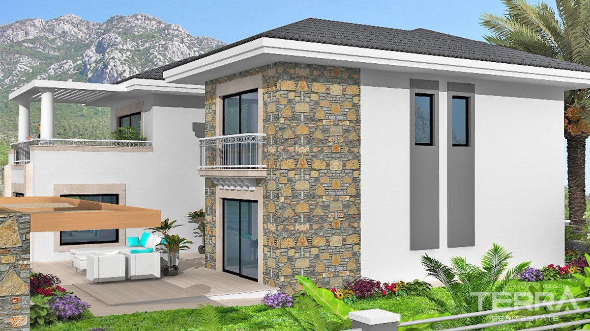 Mountain View Villa with Large Plot and Private Pool in Fethiye Üzümlü - 52104