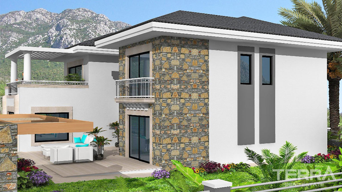 Mountain View Villa with Large Plot and Private Pool in Fethiye Üzümlü - 52106