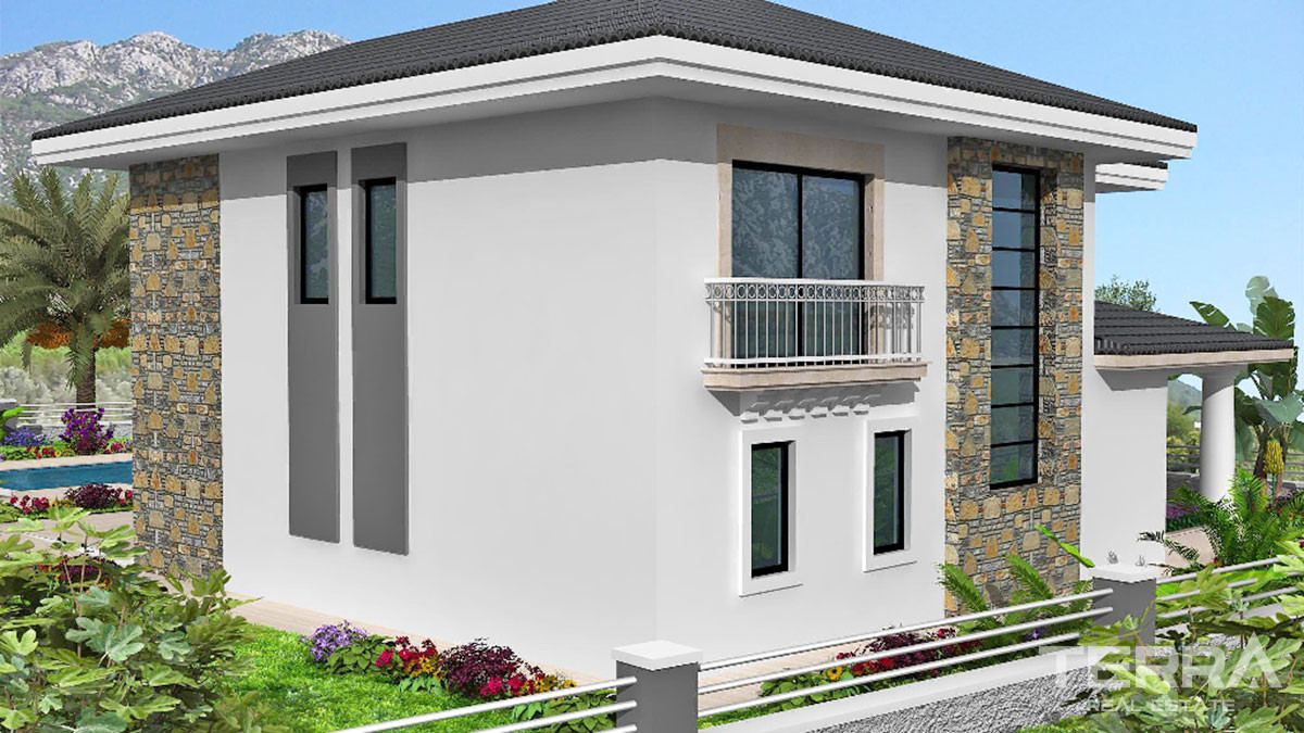 Mountain View Villa with Large Plot and Private Pool in Fethiye Üzümlü - 52108