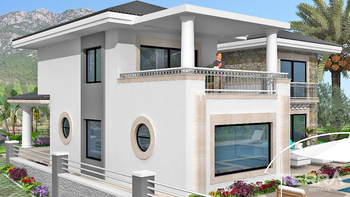 Mountain View Villa with Large Plot and Private Pool in Fethiye Üzümlü - 52112