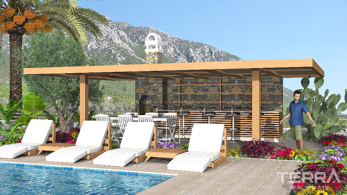 Mountain View Villa with Large Plot and Private Pool in Fethiye Üzümlü - 52122