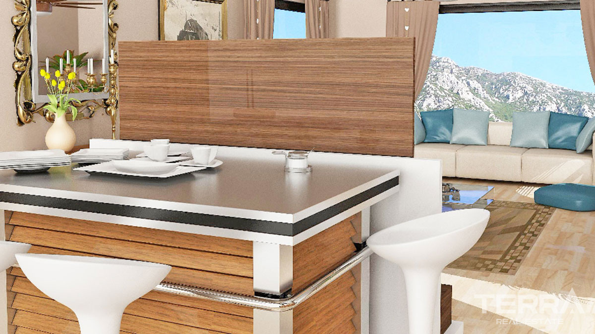 Mountain View Villa with Large Plot and Private Pool in Fethiye Üzümlü - 52131