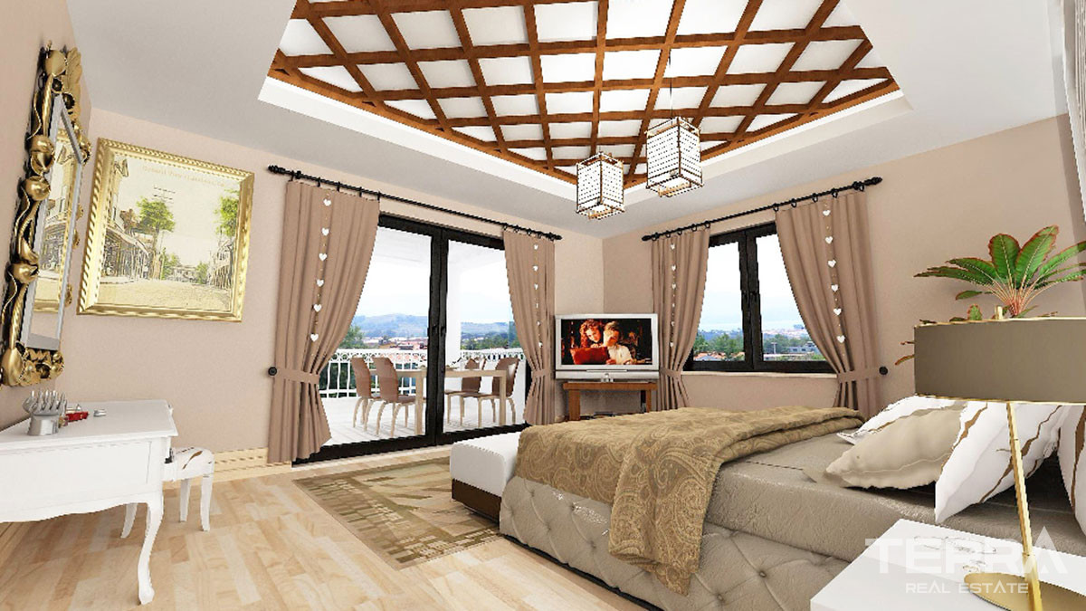 Mountain View Villa with Large Plot and Private Pool in Fethiye Üzümlü - 52136