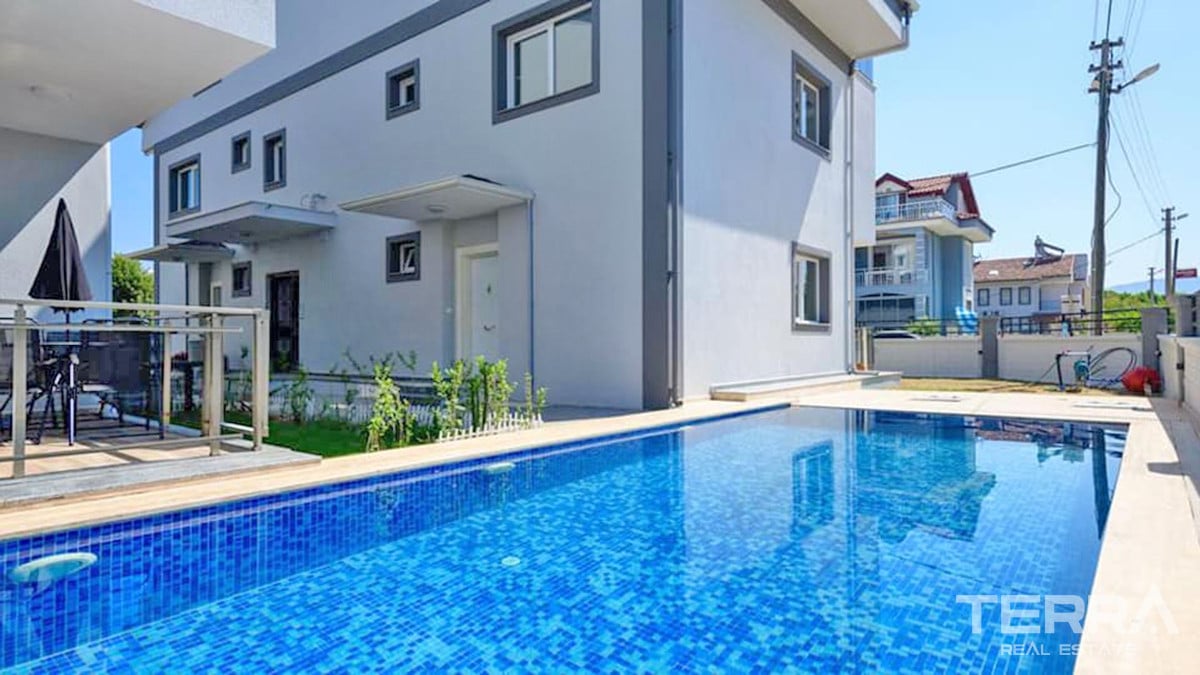 Newly Built Bargain Apartment with Shared Pool in Çalış Fethiye