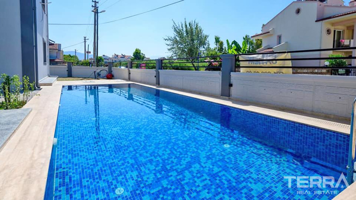 Newly Built Bargain Apartment with Shared Pool in Çalış Fethiye - 55539