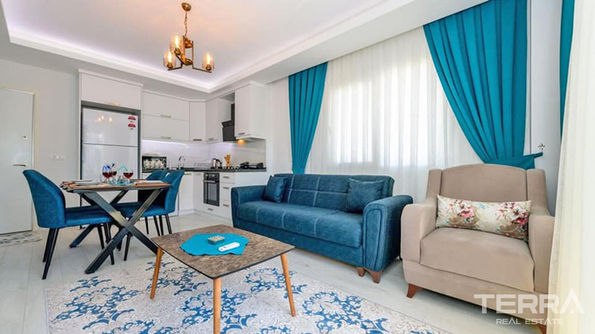 Newly Built Bargain Apartment with Shared Pool in Çalış Fethiye - 55548