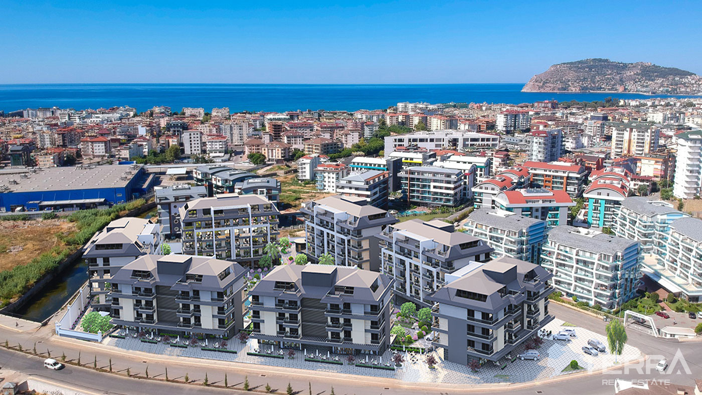 Luxury Apartments Within Only 10 Minutes Walk from Oba Beach in Alanya