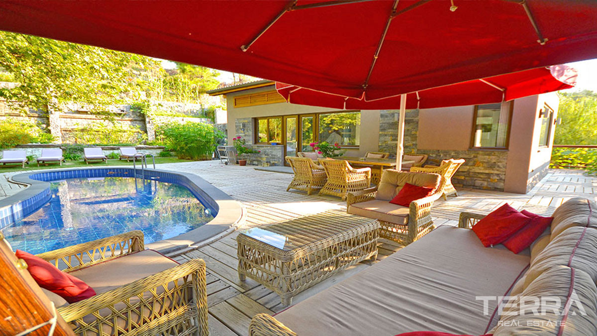 Fully Furnished Resale Villa in Forestry Inlice Göcek Fethiye - 52999