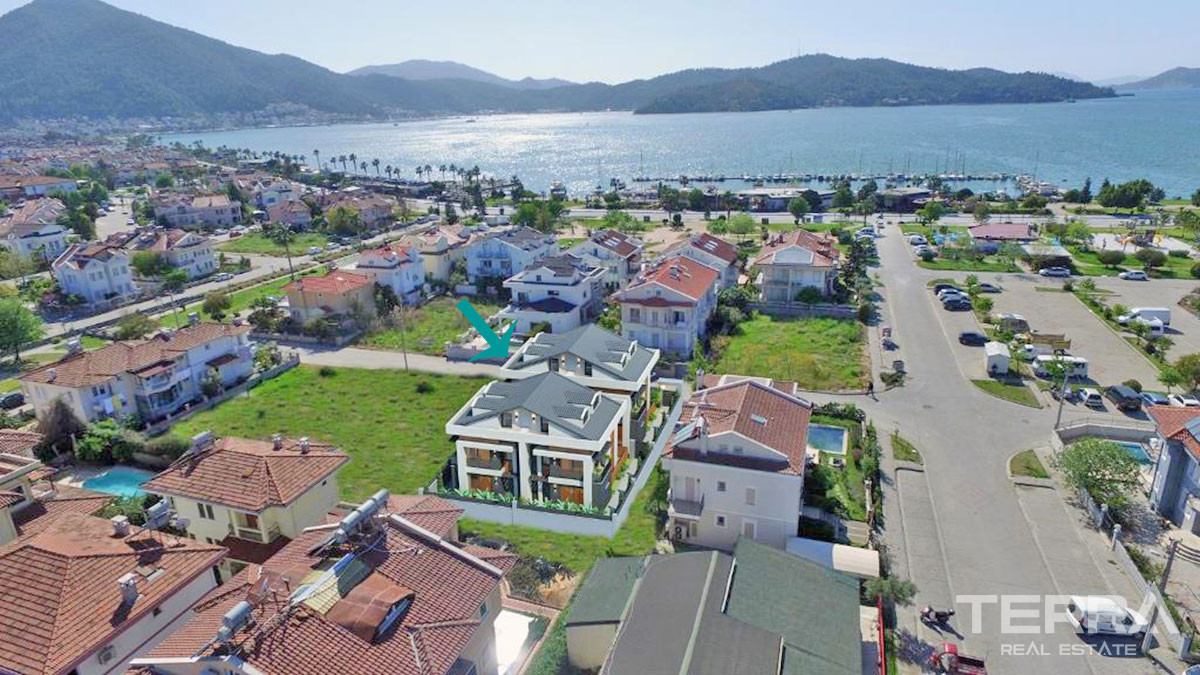 Partial Sea View Villa Close to Marina in Fethiye, Turkey - 53123