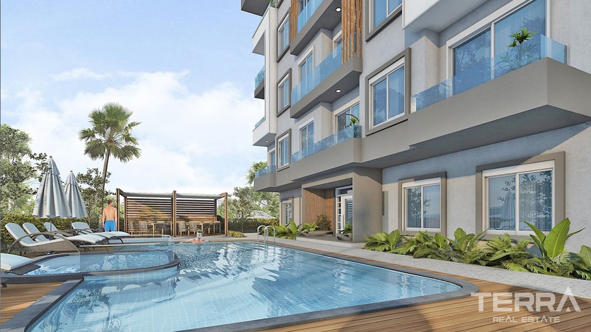 Affordable Apartments in Oba Alanya with Amenities in the Complex