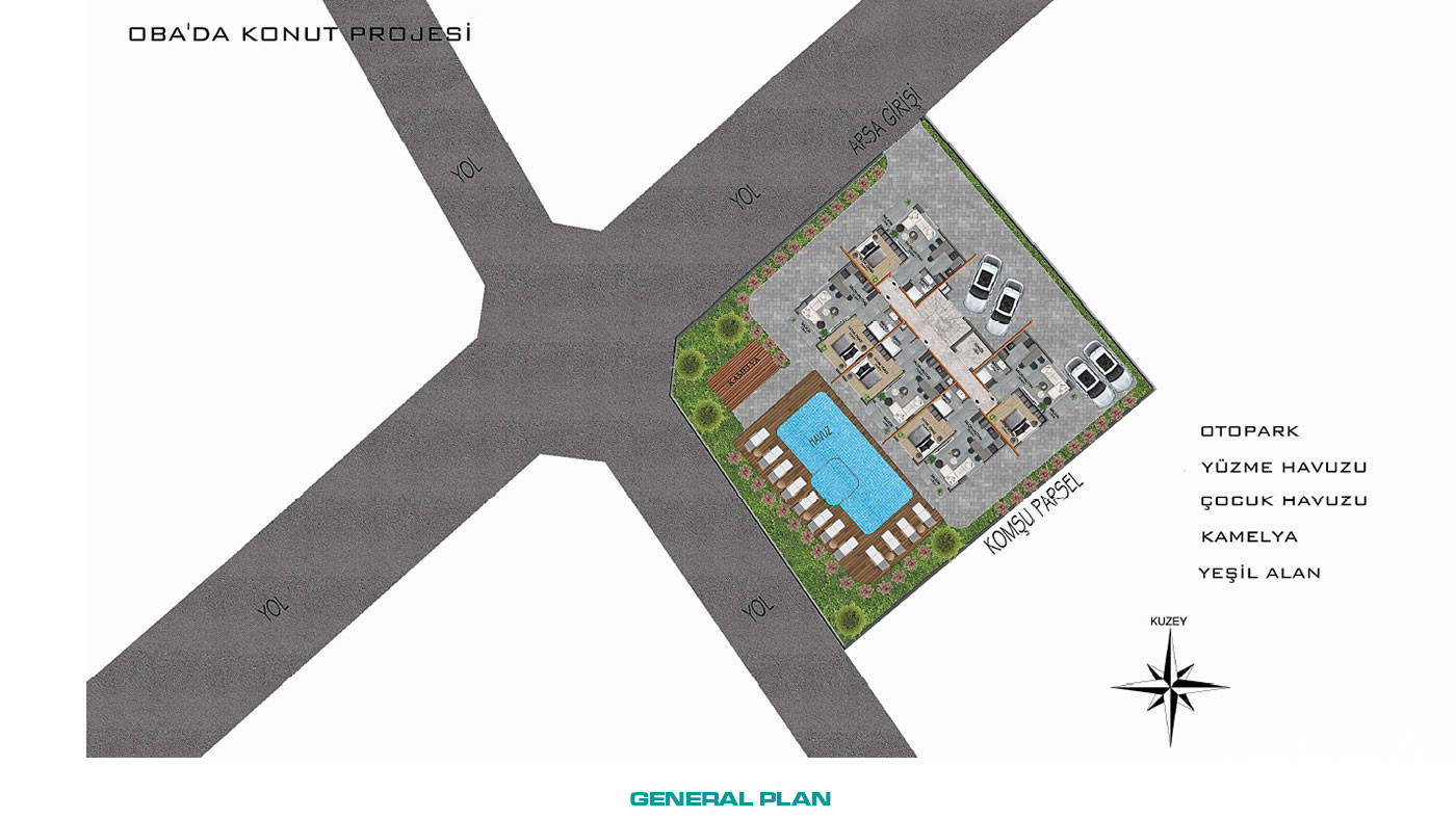 Affordable Apartments in Oba Alanya with Amenities in the Complex - 55068