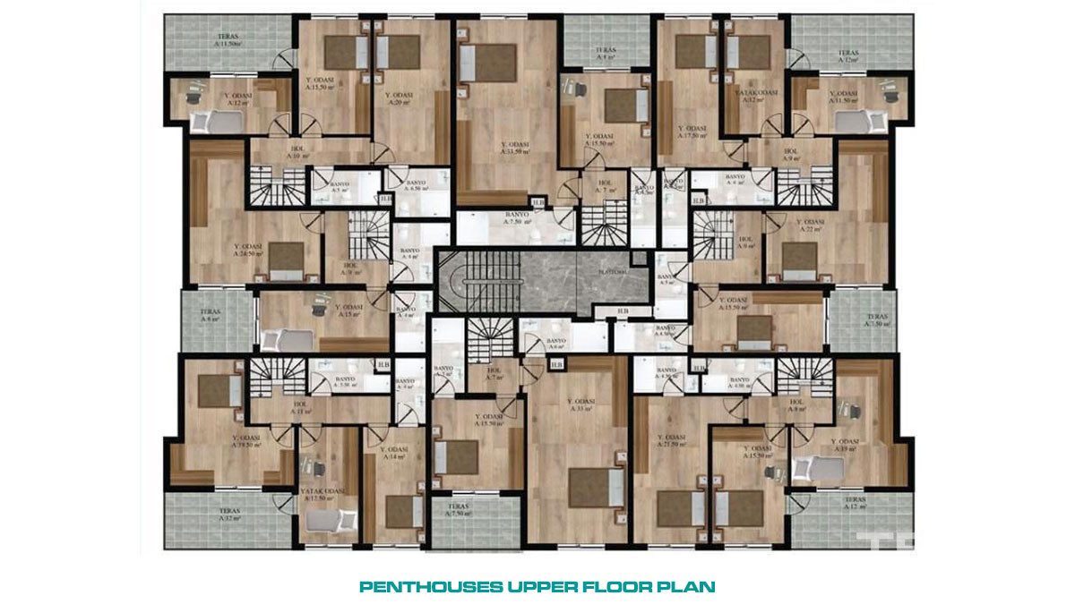 Bargain Apartments in Antalya Konyaaltı with Mountain View - 53255