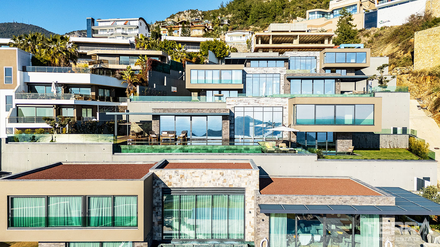 Eksklusive villaer i Alanya Bektaş med panoramaudsigt over havet - 104015