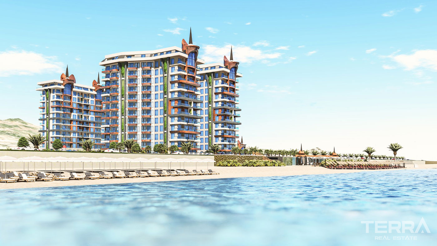 Exclusive Seafront Apartments with Rich Amenities in Alanya Mahmutlar