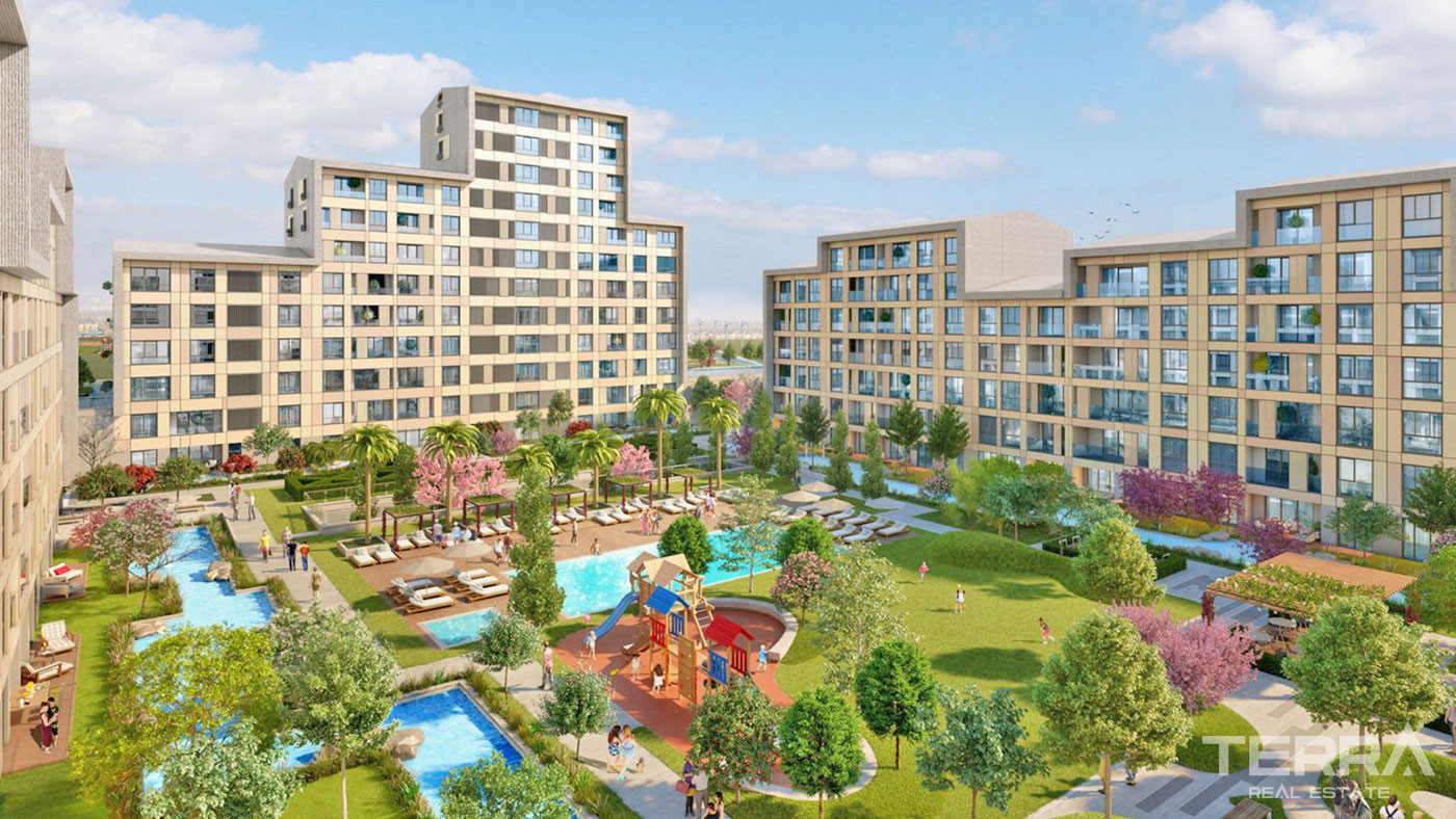 Istanbul Apartments Suitable for Investment in Muhit Sancaktepe - 53911
