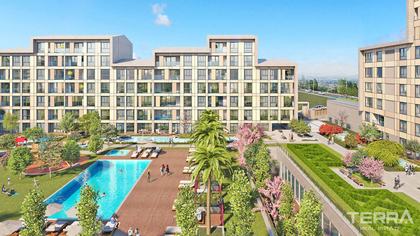 Istanbul Apartments Suitable for Investment in Muhit Sancaktepe - 53913
