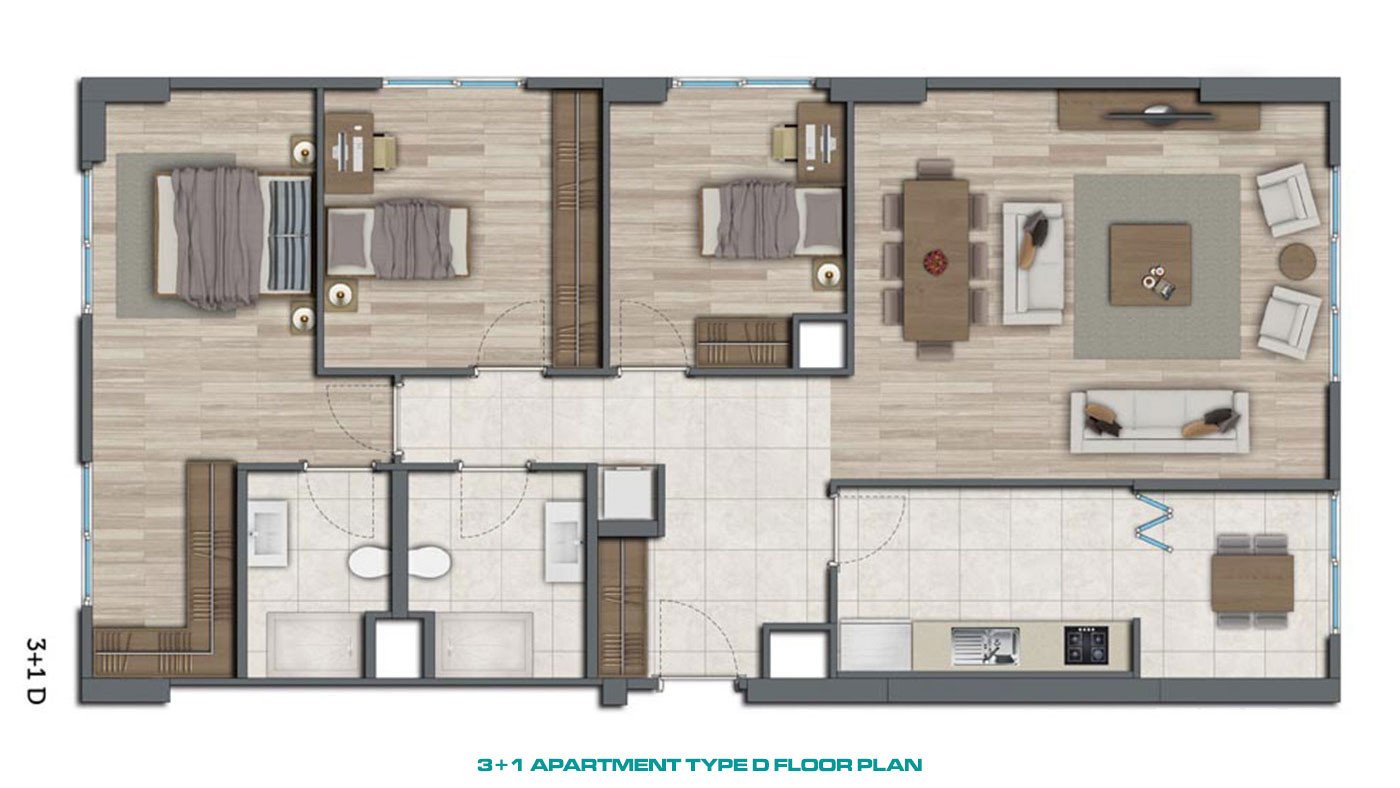 Istanbul Apartments Suitable for Investment in Muhit Sancaktepe - 53933