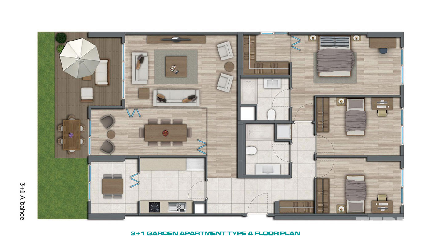 Istanbul Apartments Suitable for Investment in Muhit Sancaktepe - 53934