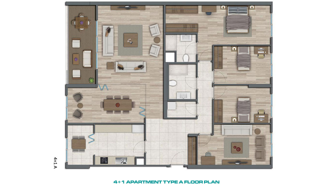 Istanbul Apartments Suitable for Investment in Muhit Sancaktepe - 53936