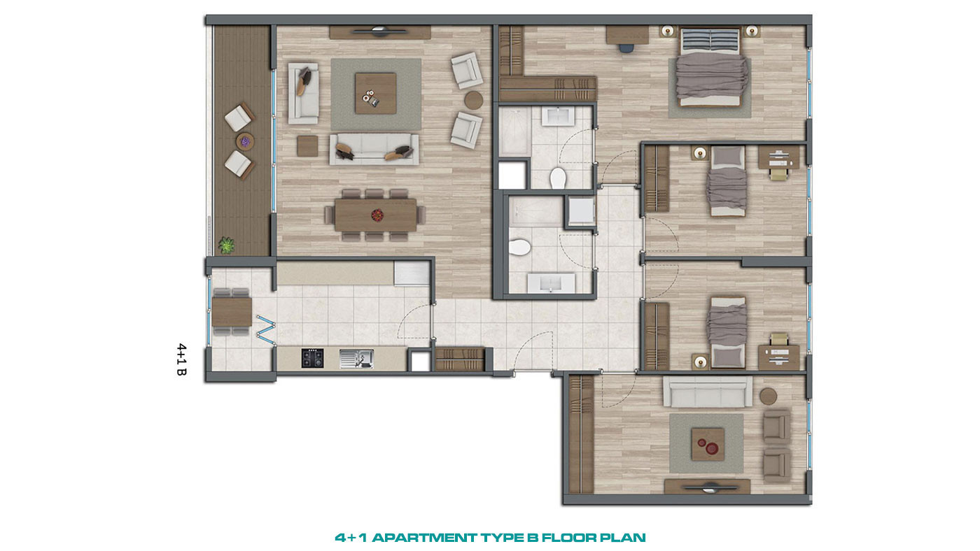 Istanbul Apartments Suitable for Investment in Muhit Sancaktepe - 53937