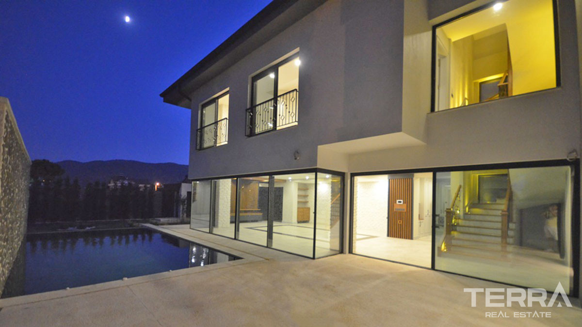 Newly Built Detached Villa in Fethiye Town Close to the Beach - 56961