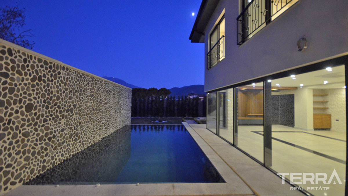 Newly Built Detached Villa in Fethiye Town Close to the Beach - 56962