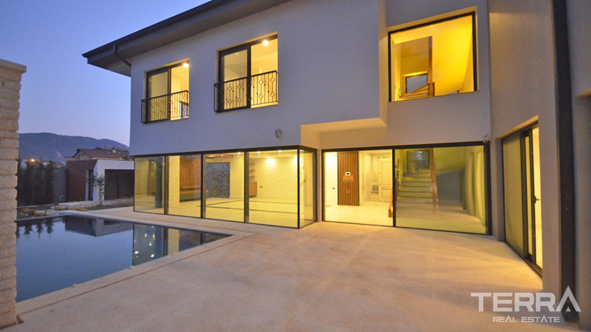Newly Built Detached Villa in Fethiye Town Close to the Beach - 56973