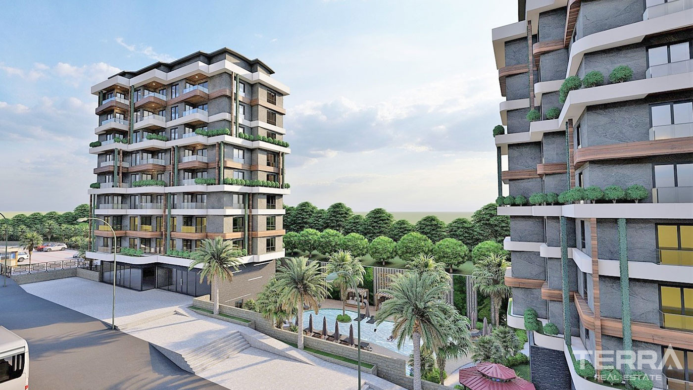Luxury Apartments in Alanya Avsallar Close to Social Facilities