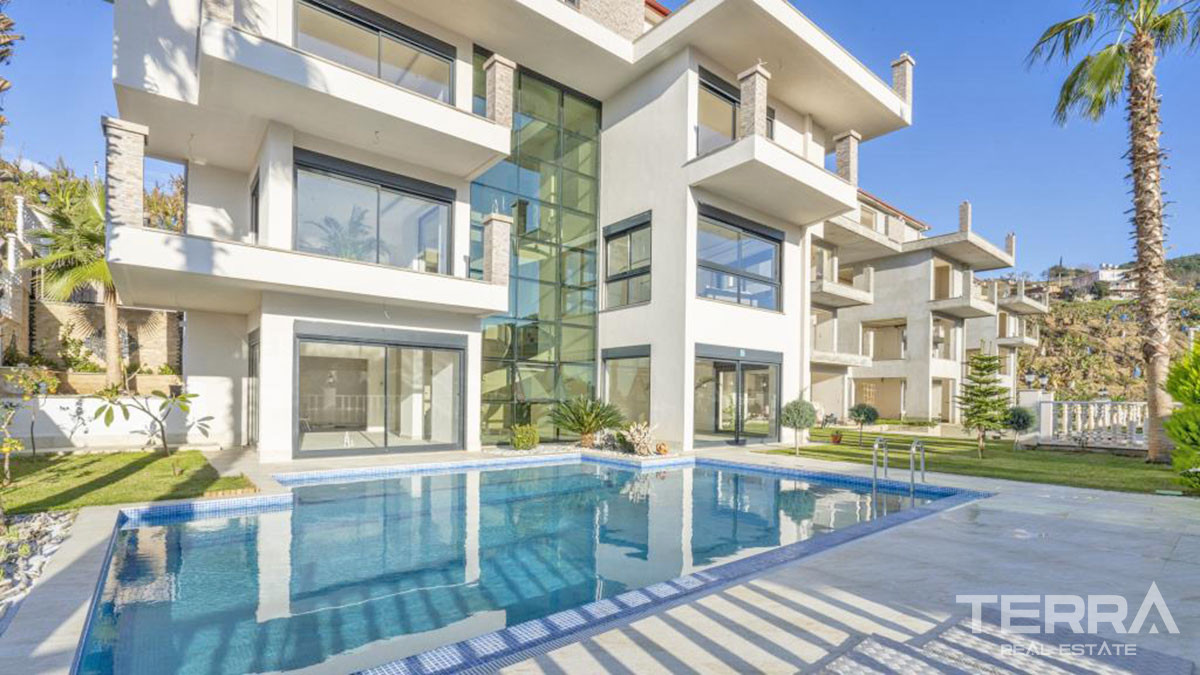 Large Detached Sea View Villas with Swimming Pool in Alanya Kargıcak - 54256