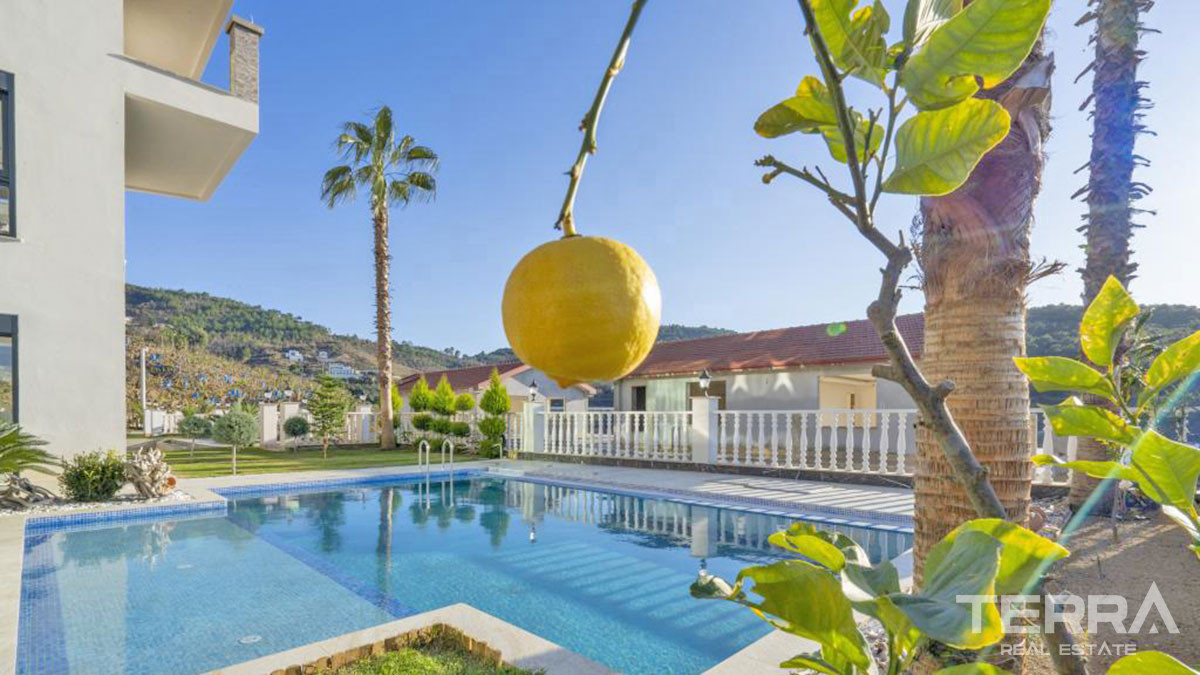 Large Detached Sea View Villas with Swimming Pool in Alanya Kargıcak - 54258